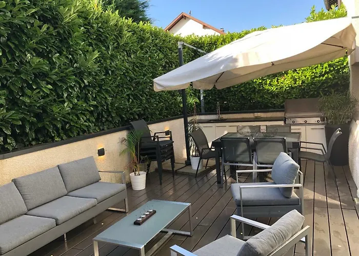 Villa La Grange Emnitan - Maison De Moderne Pour 12p Fetes Interdites Saint-Genis-Pouilly